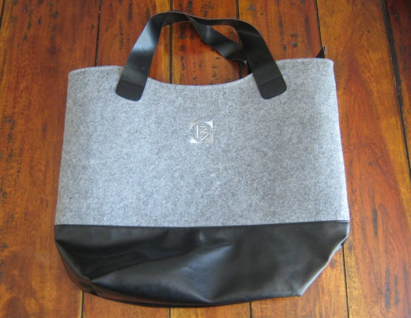 Sac Shopping en feutrine & simili cuir
